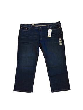 Levis 541 Jeans Mens Size 52x29 Blue Athletic Taper Stretch Distressed Dark Wash